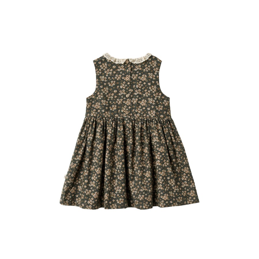 Born Wheat Kjoler | Dress Elma Sleeveless, 0027 Black Coal Flowers