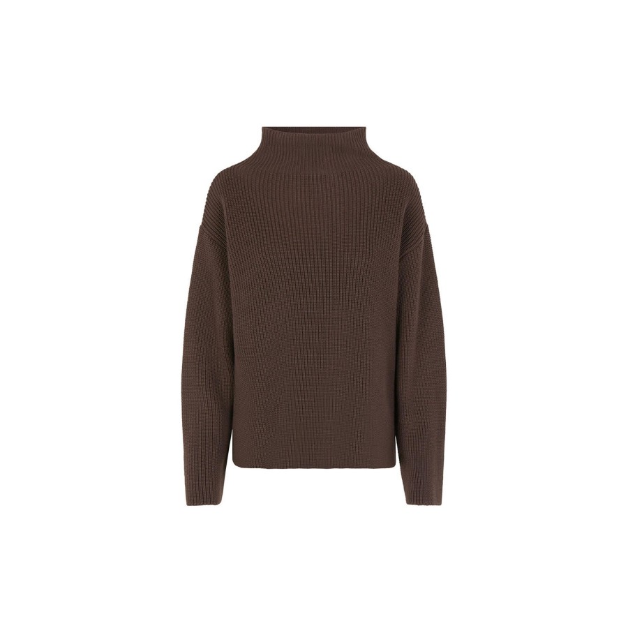 Dame Modström Strik | Galenmd T-Neck, Chocolate