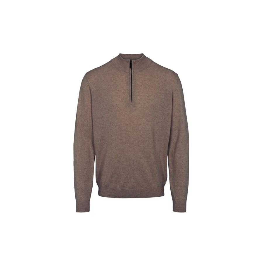 Herre SAND Copenhagen Strik & Bluser | 5460 Pre Ibro, Light Camel