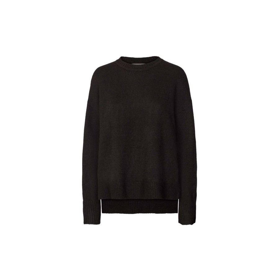 Dame Lollys Laundry Strik | Inverness Jumper, Black