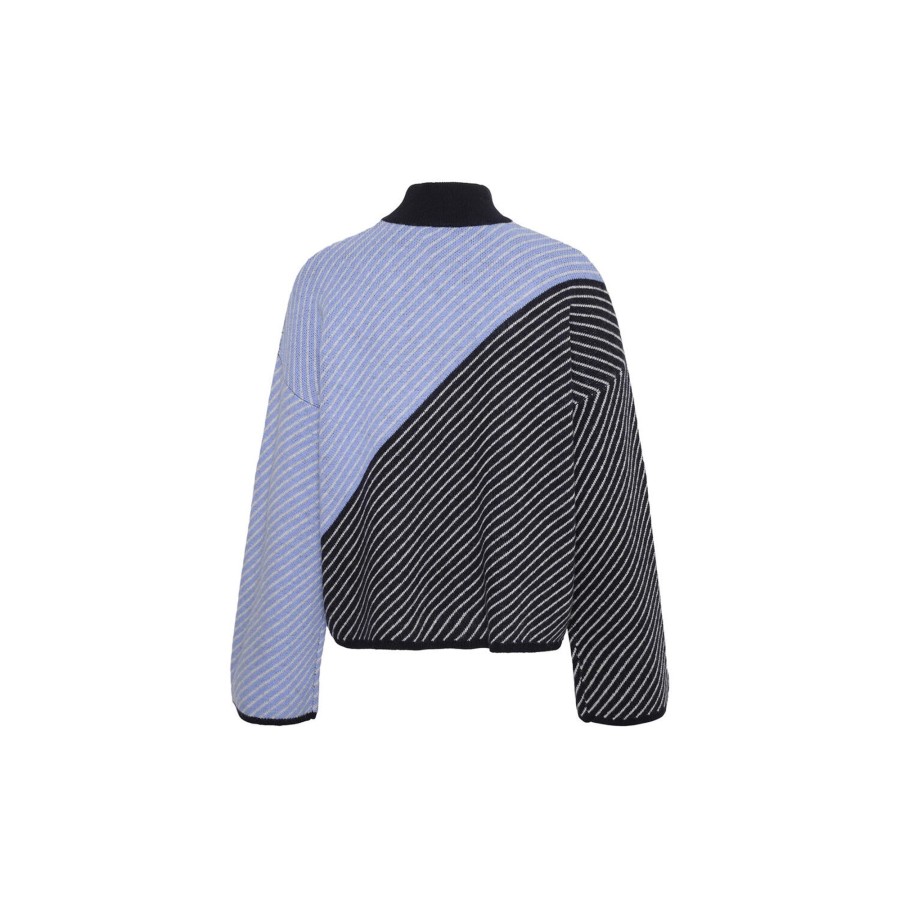 Dame InWear Strik | Ranceliw Pullover, Cornflower/Marine Blue