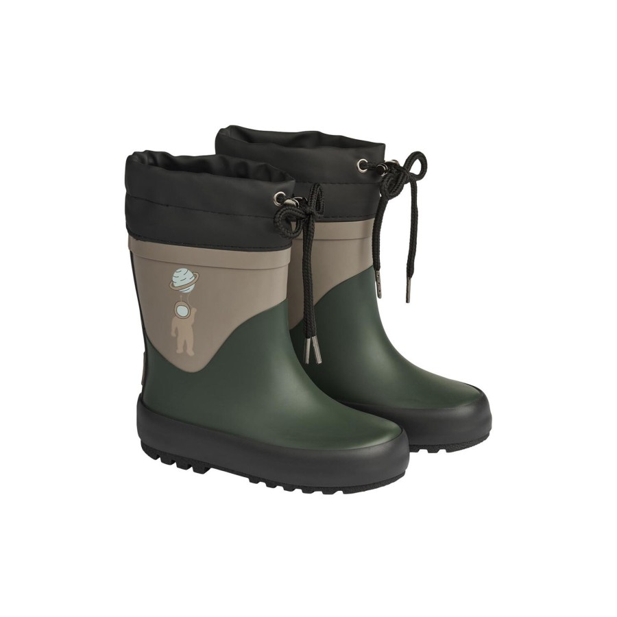 Born Wheat Gummistovler | Thermo Rubber Boot Solid, 4097 Deep Forest