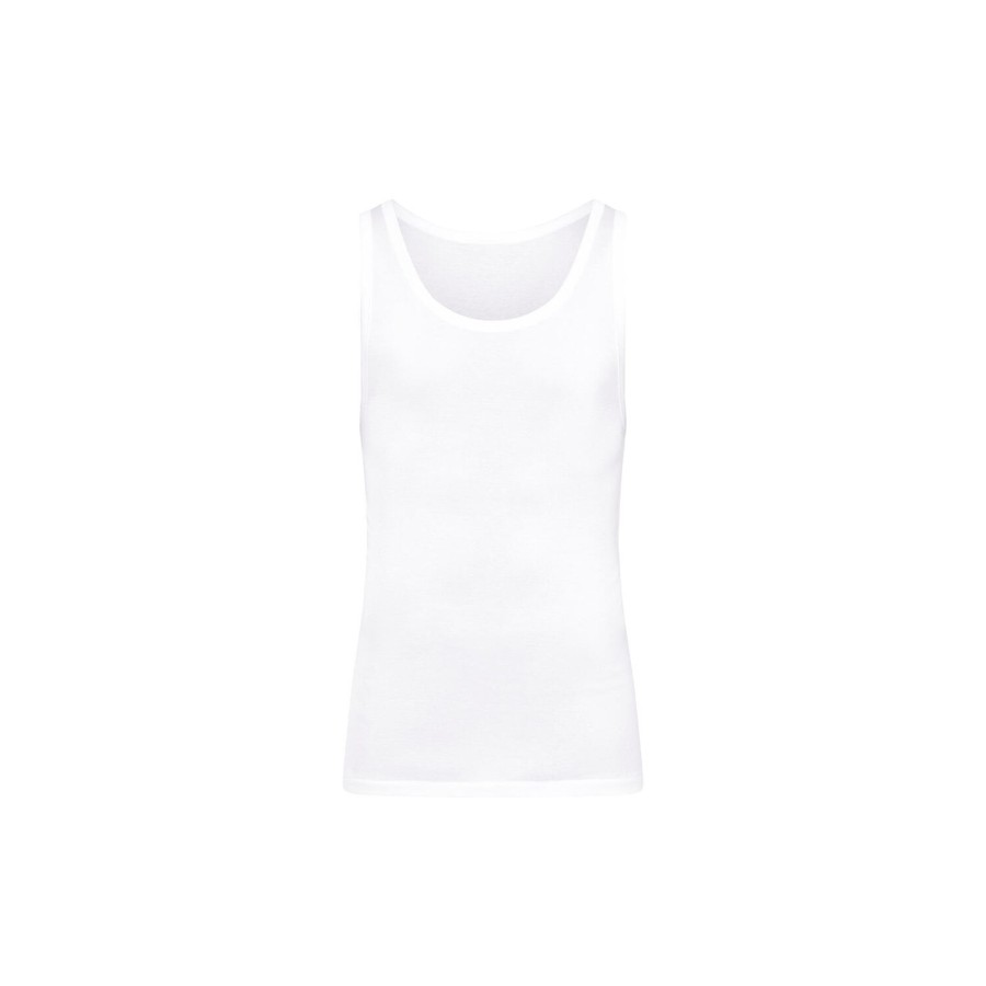 Herre HANRO Undertoj | Cotton Pure Tank Top, White