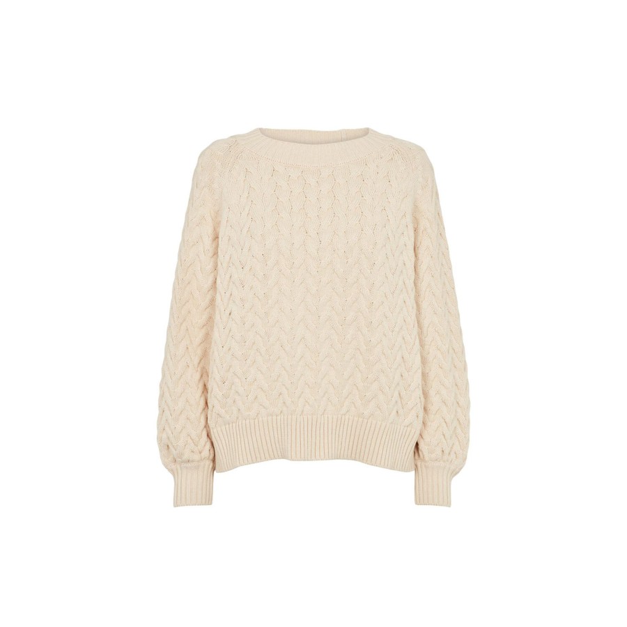 Dame Basic Apparel Strik | Emma Sweater, Birch