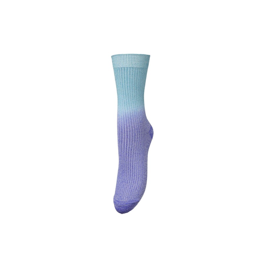 Dame Becksöndergaard Stromper | Gradiant Glitter Sock, Royal Blue