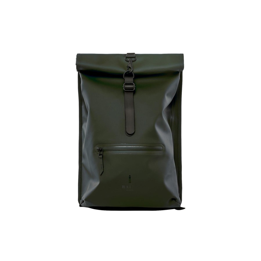 Dame Rains Rygsaekke | Rolltop Rucksack, Green