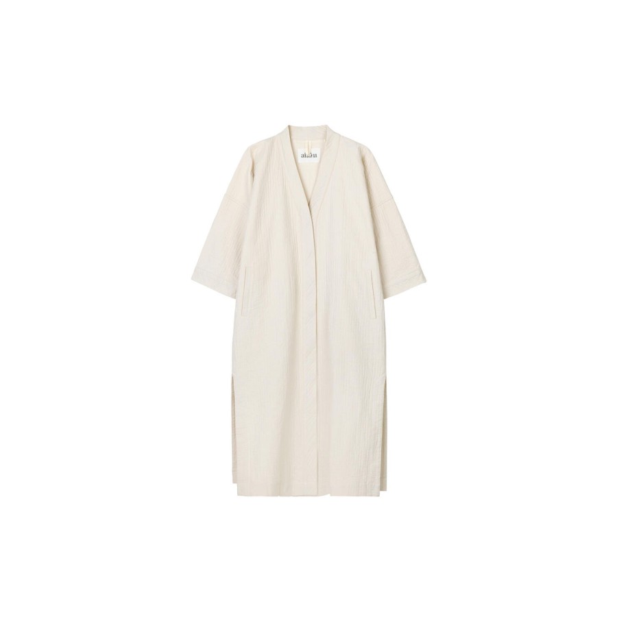 Dame Aiayu Nattoj & Loungewear | Robe Double, Albicant