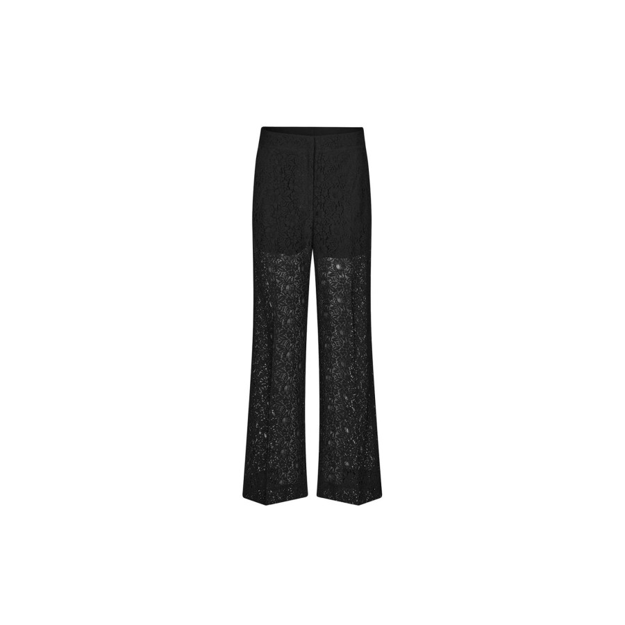 Dame Second Female Bukser | Lacy Trousers, Black