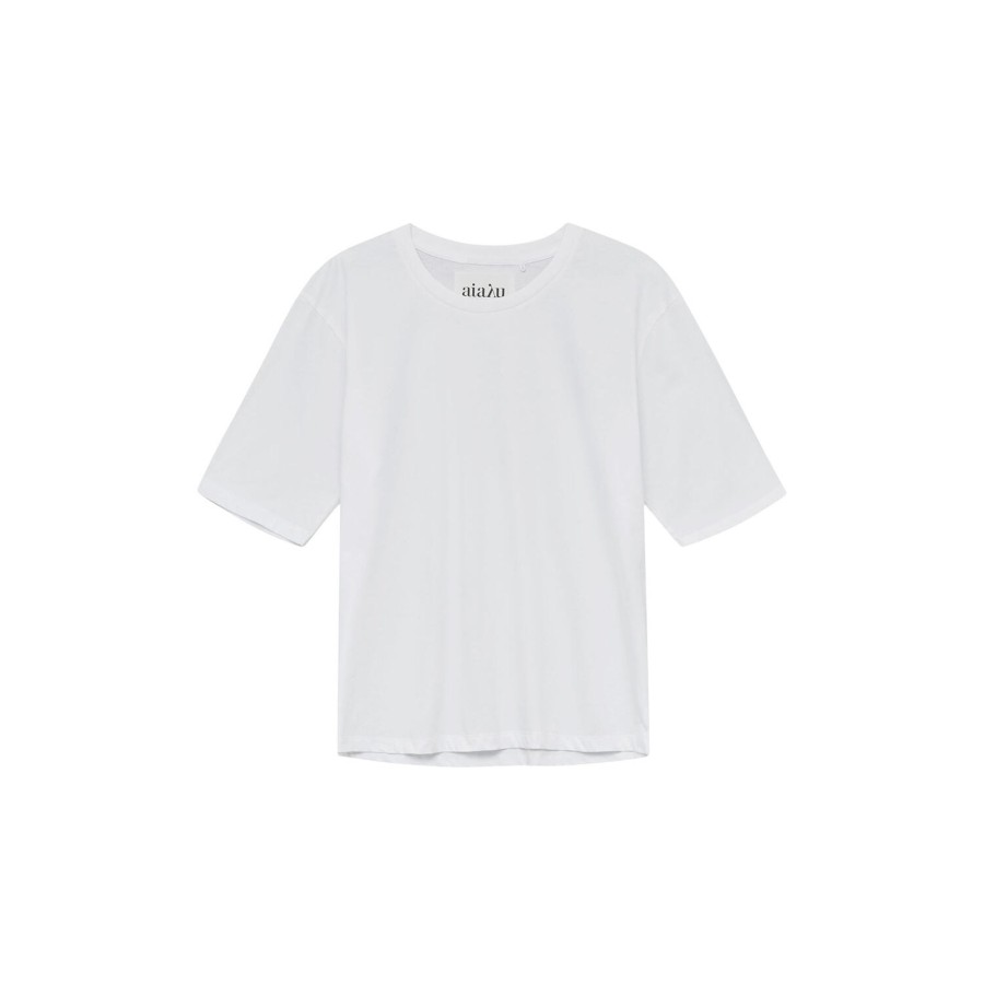 Dame Aiayu Toppe & T-Shirts | Light Short Sleeve T-Shirt, White