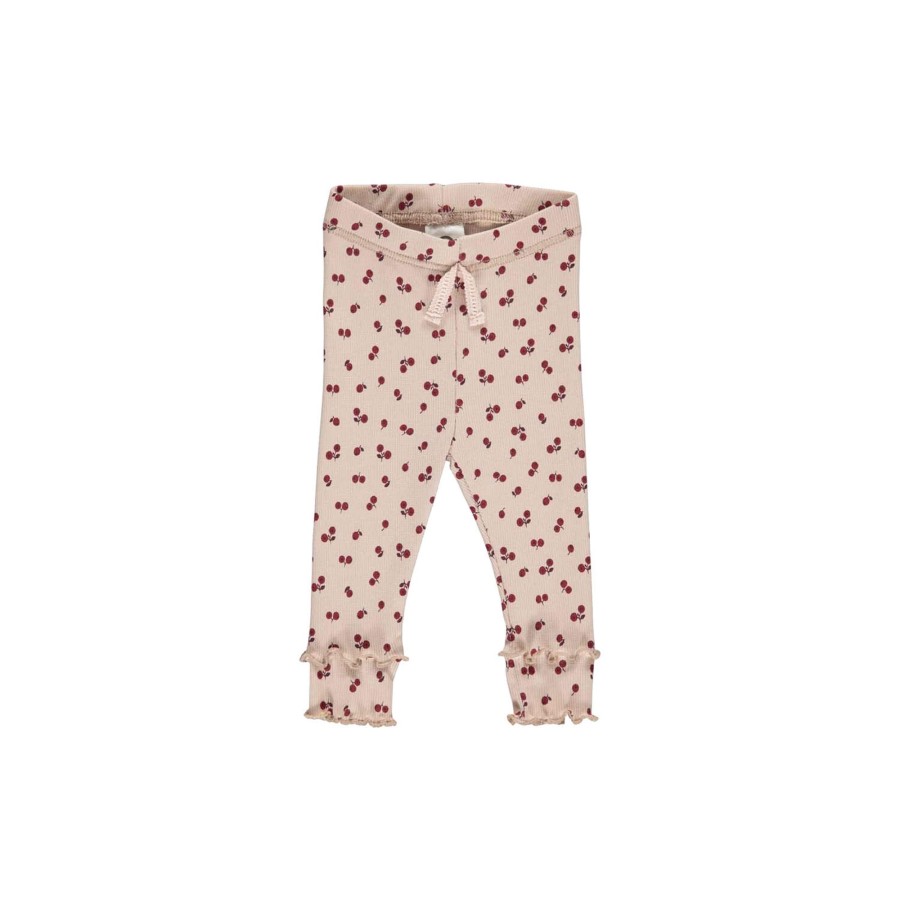 Born Müsli by Green Cotton Bukser & Leggings | Berry Leggings, Spa Rose/Fig/Berry Red