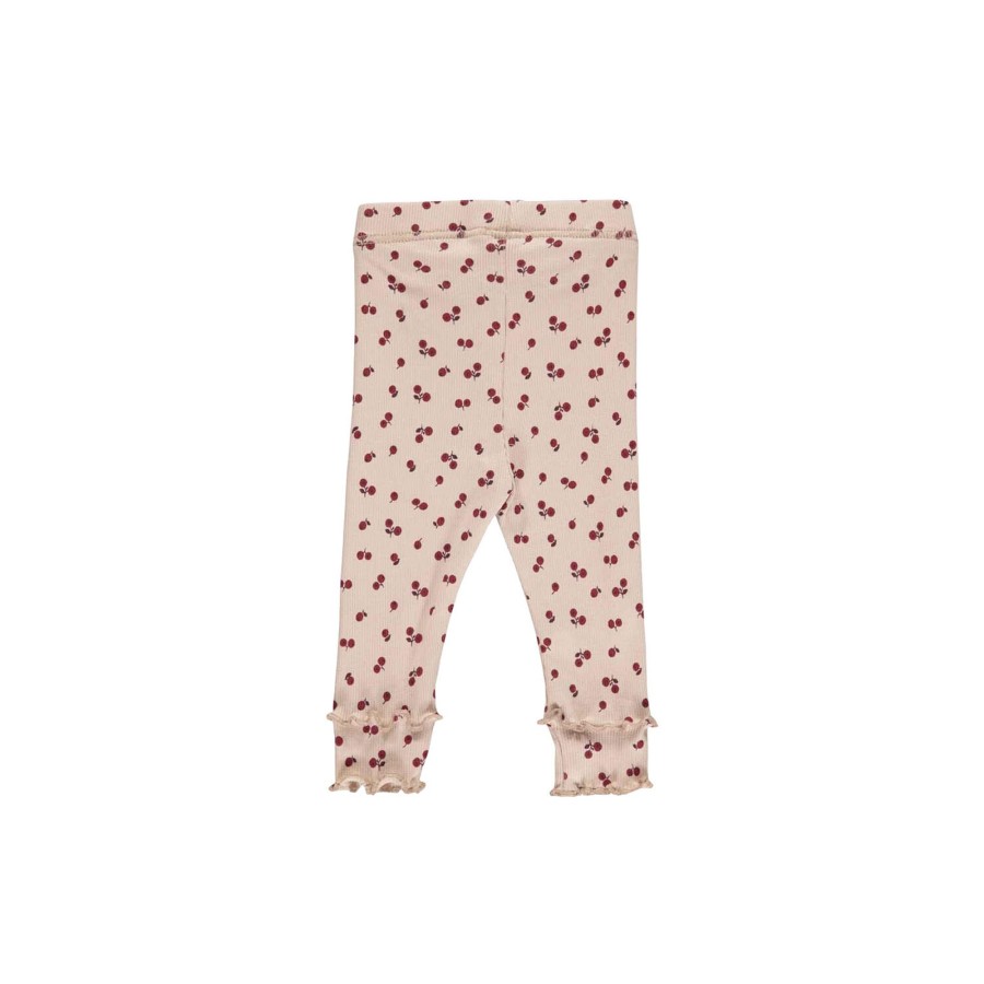 Born Müsli by Green Cotton Bukser & Leggings | Berry Leggings, Spa Rose/Fig/Berry Red