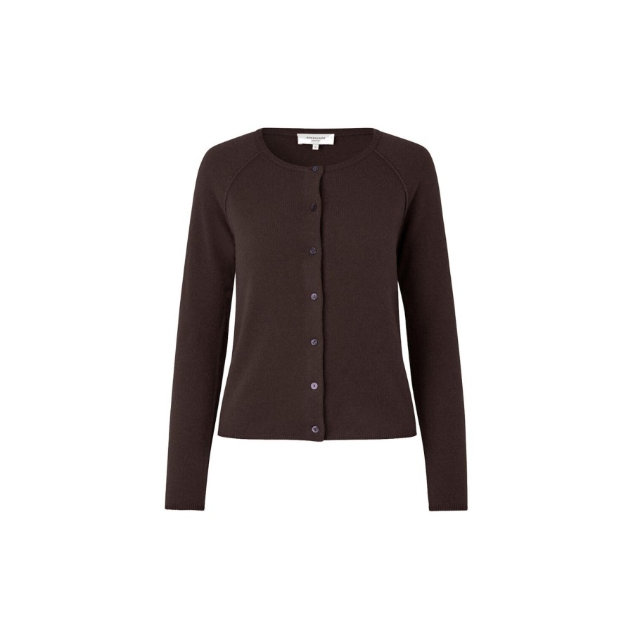 Dame Rosemunde Strik | Uld & Kashmir Cardigan, Black Brown