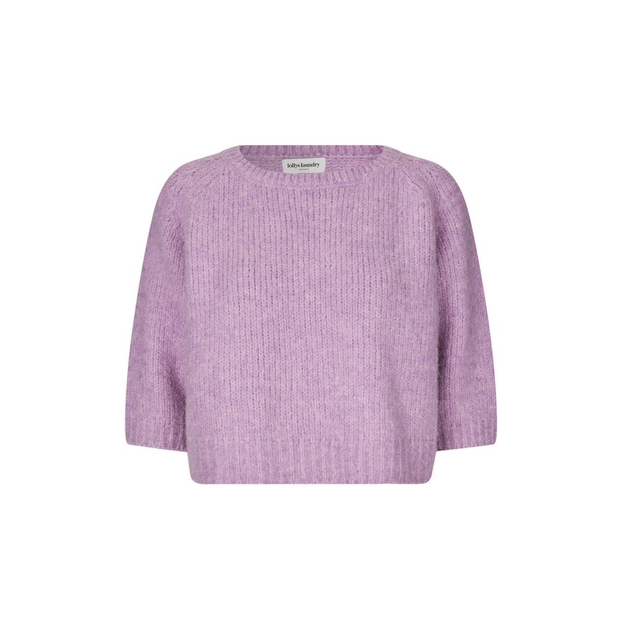 Dame Lollys Laundry Strik | Tortugall Jumper 3/4, Dark Lavender