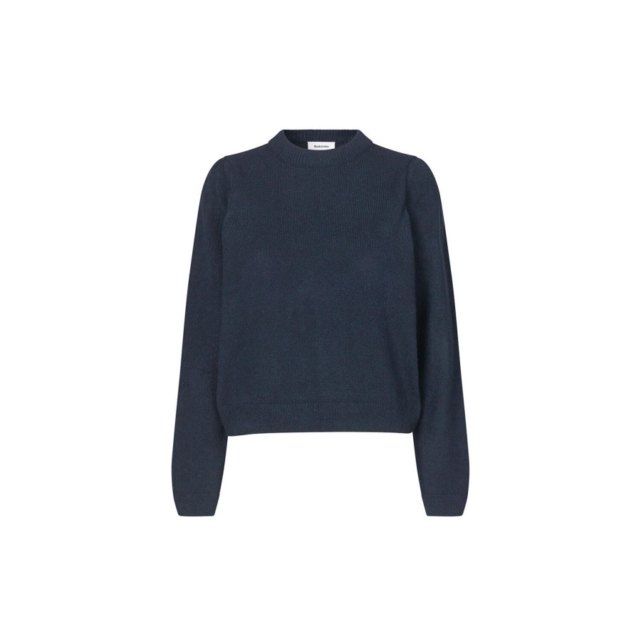 Dame Modström Strik | Faromd O-Neck, Navy Sky