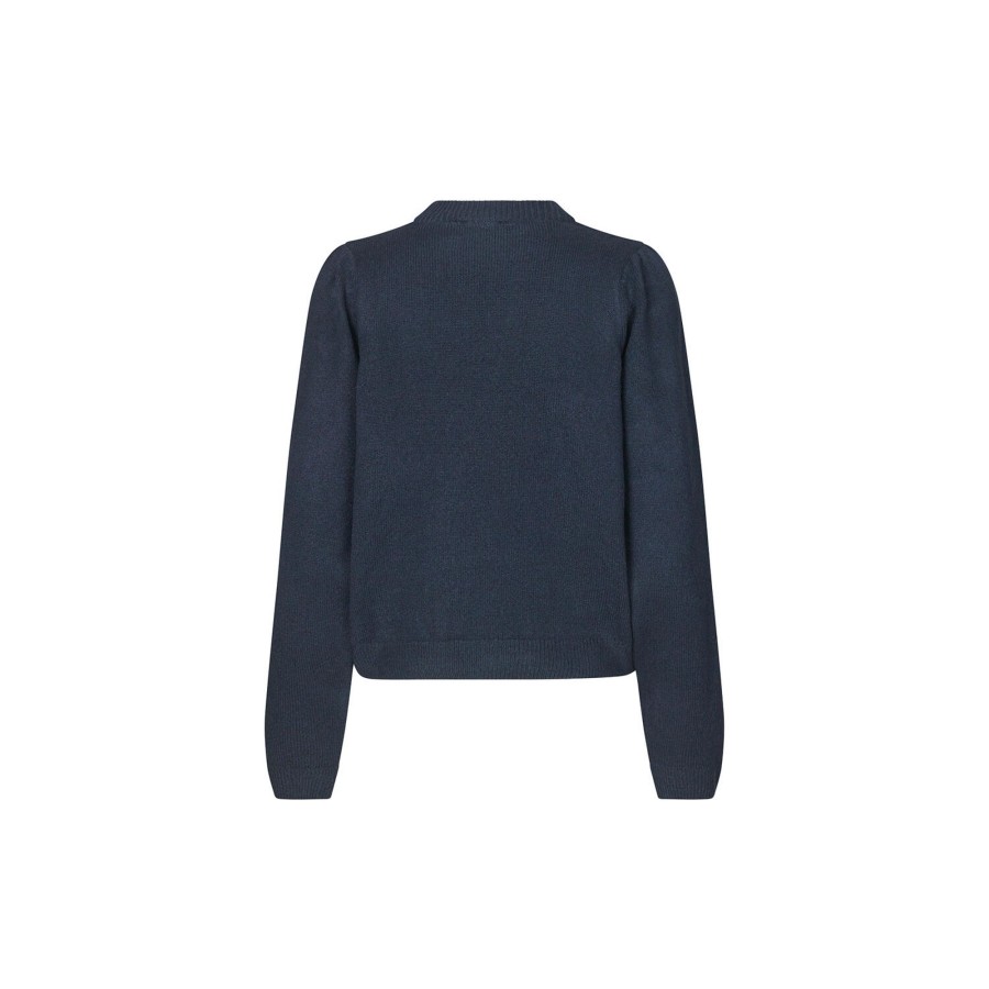 Dame Modström Strik | Faromd O-Neck, Navy Sky