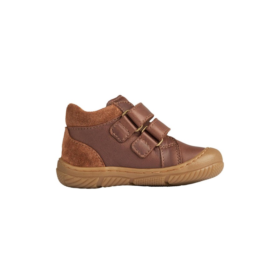 Born Wheat Sneakers | Ivalo Double Velcro, 9002 Cognac