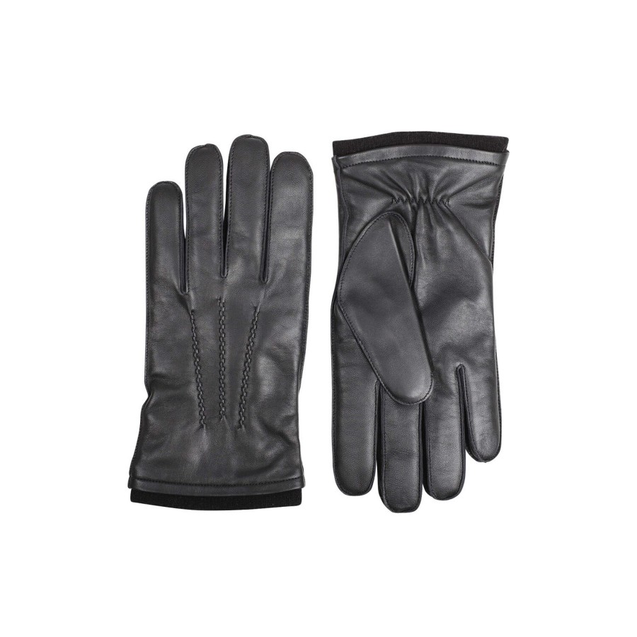 Herre Markberg Huer & Vanter | Nicolasmbg Handsker, Black/Black