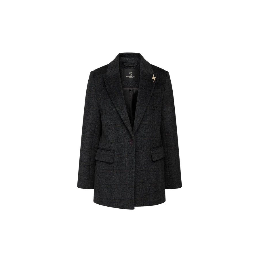 Dame Bruuns Bazaar Blazere & Veste | Echium Fria Blazer, Grey Check