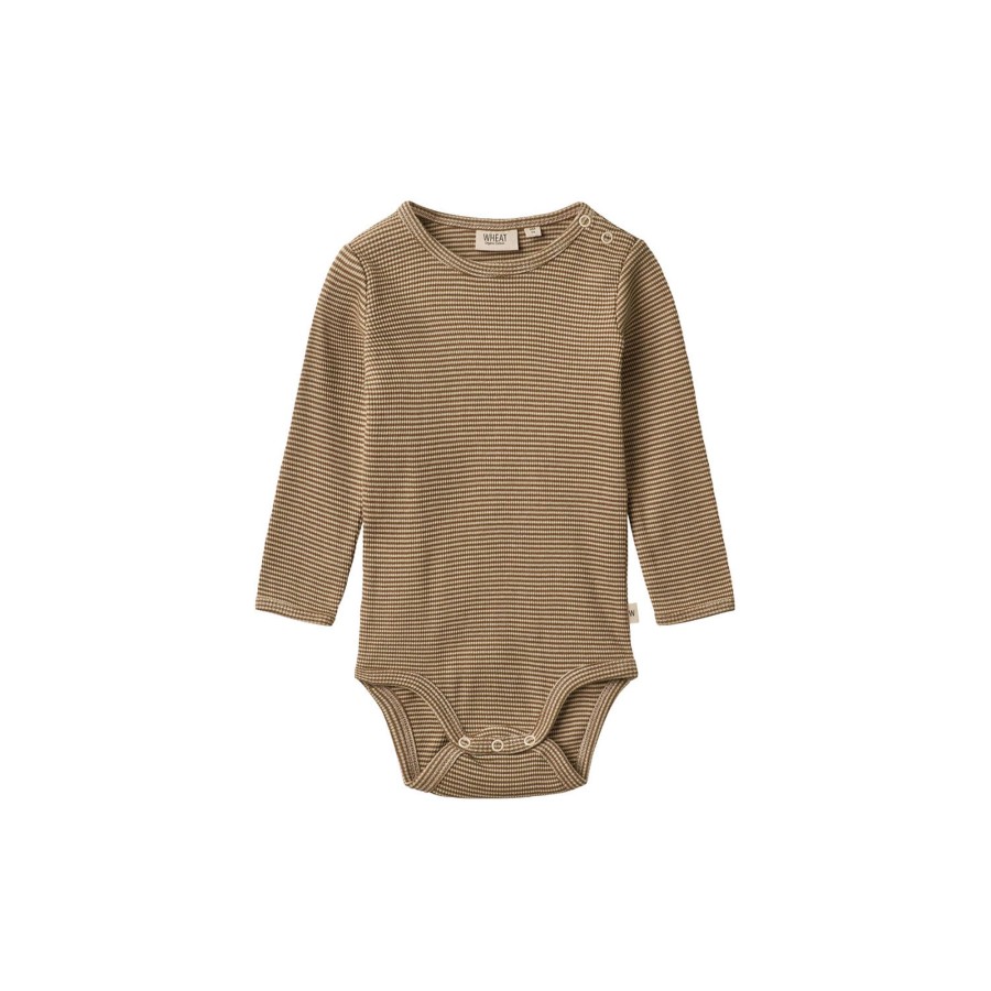 Born Wheat Bodyer | Body Berti, 3238 Beige Rib Stripe