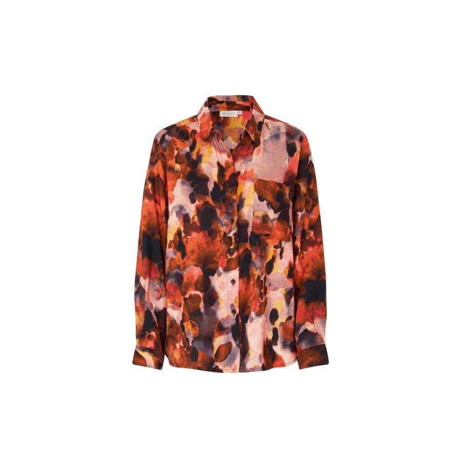 Dame Masai Skjorter & Bluser | Isela Shirt, Spicy Orange