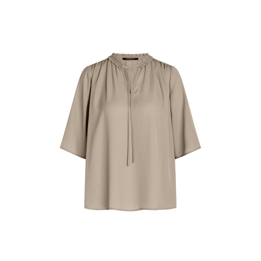 Dame Bruuns Bazaar Skjorter & Bluser | Camilla Kasikas Blouse, Silver Mink