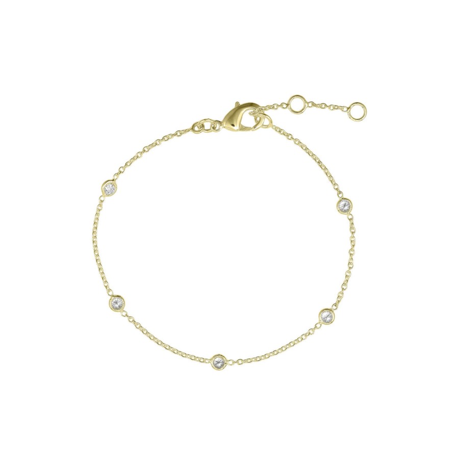 Dame Pure by Nat Armband | Armband Med Zirkoner, Guld