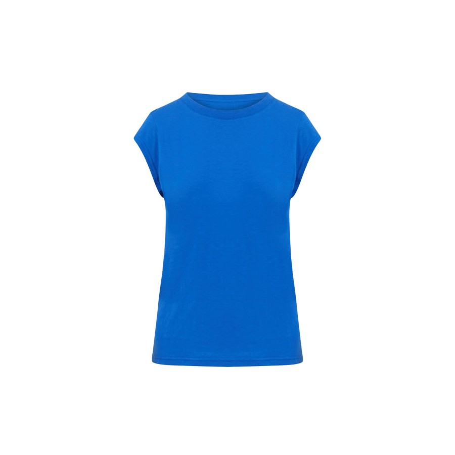 Dame Coster Copenhagen Toppe & T-Shirts | Cc Heart Basic T-Shirt, Electric Blue