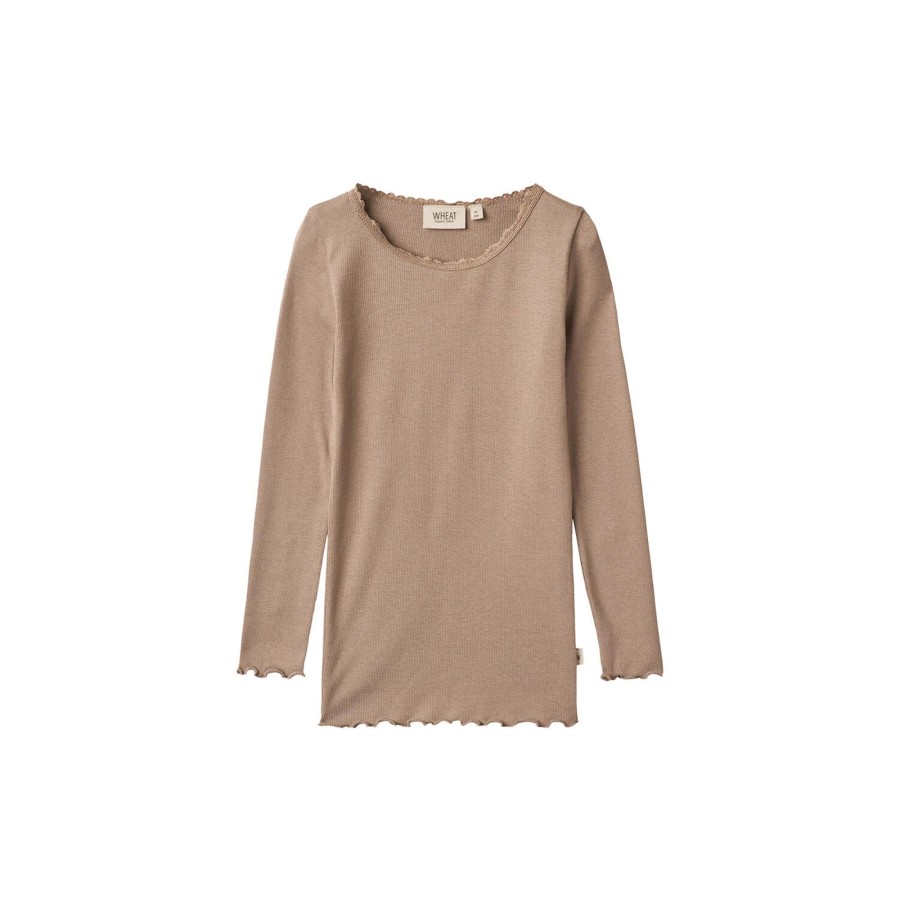 Born Wheat Bluser & Skjorter | Rib T-Shirt Reese, 3006 Soft Brown