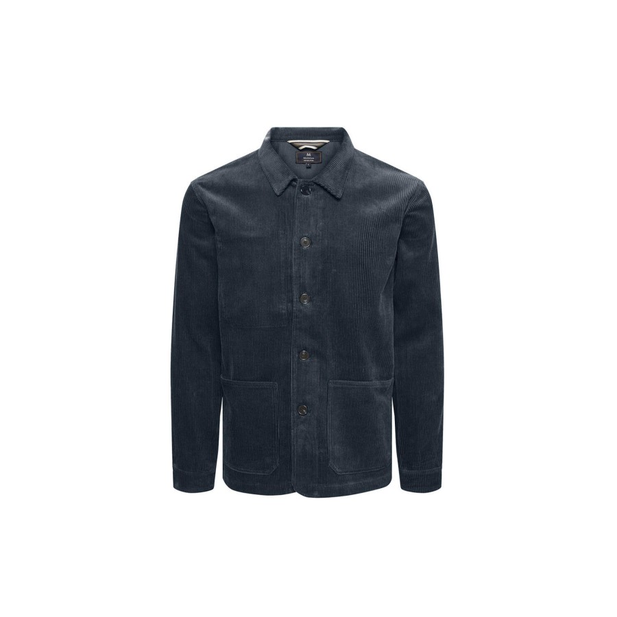 Herre Matinique Overshirts | Mashay N Heritage Overshirt, Dark Navy