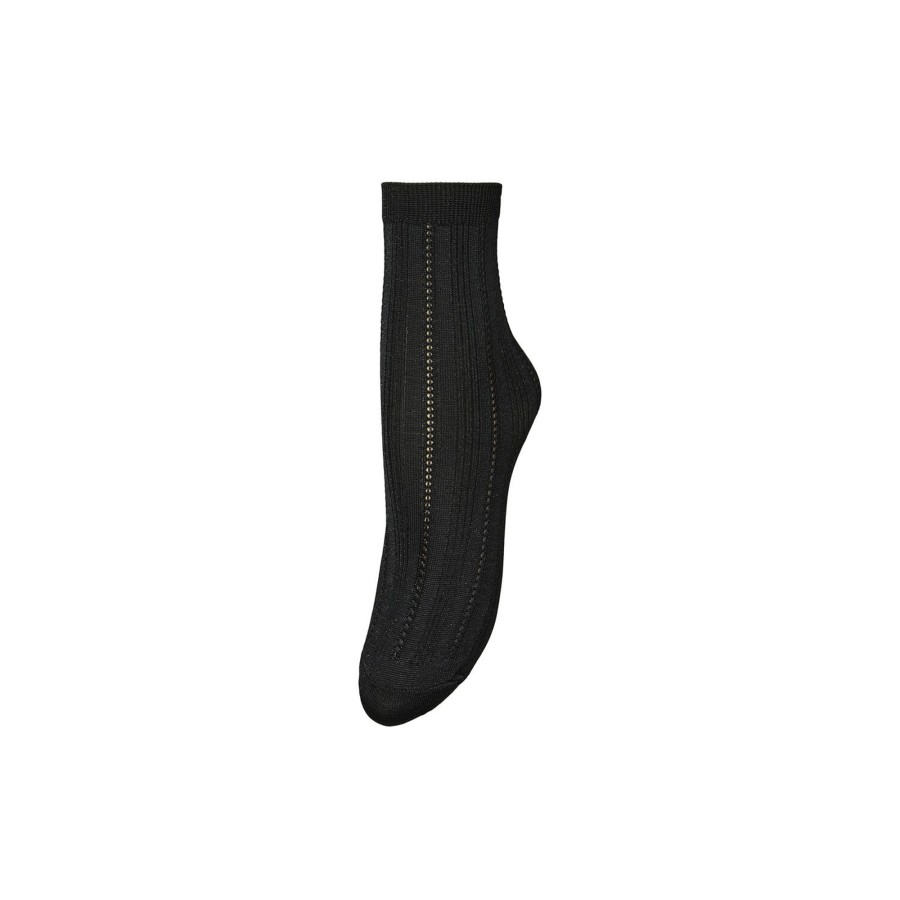 Dame Becksöndergaard Stromper | Glitter Drake Sock, Black