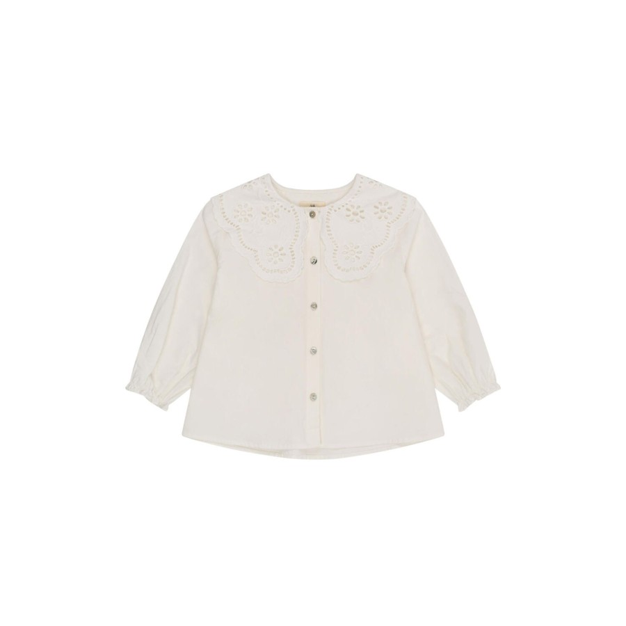 Born Konges Sløjd Bluser & Skjorter | Rilo Collar Shirt, Optic White