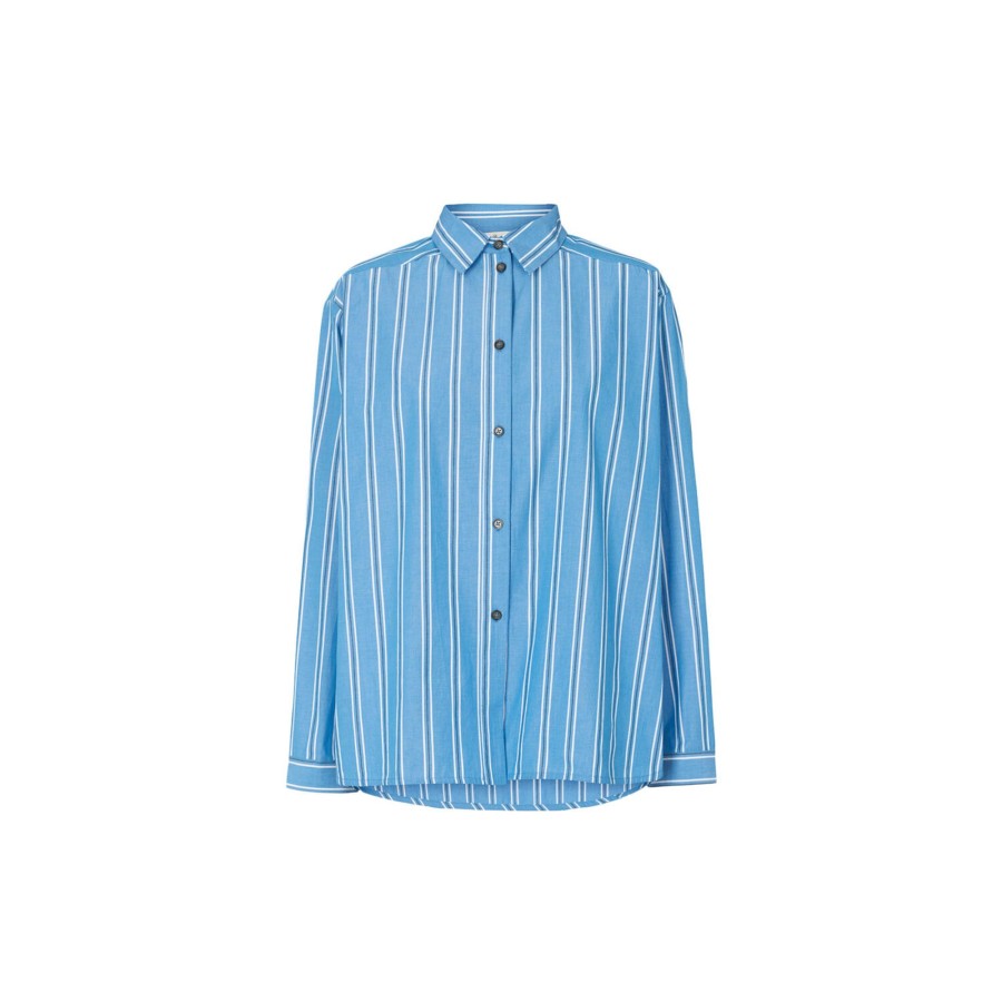 Dame Basic Apparel Skjorter & Bluser | Ray Shirt, All Aboard/Bright White