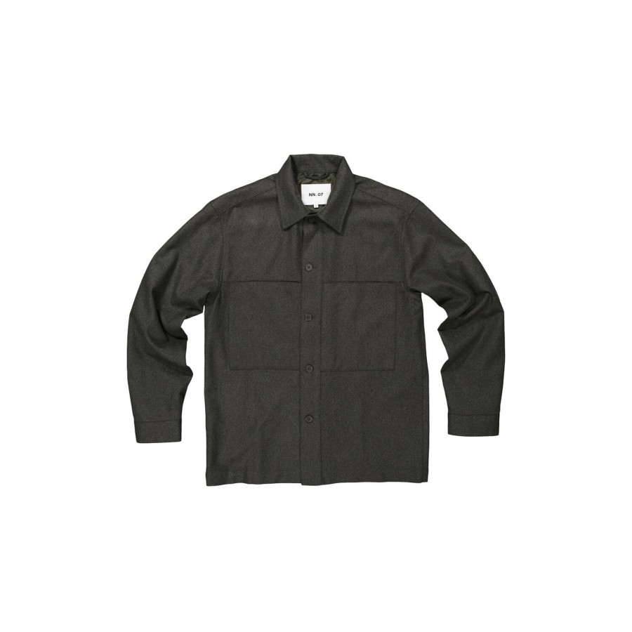 Herre NN07 Overshirts | Isak 1630, Dark Army