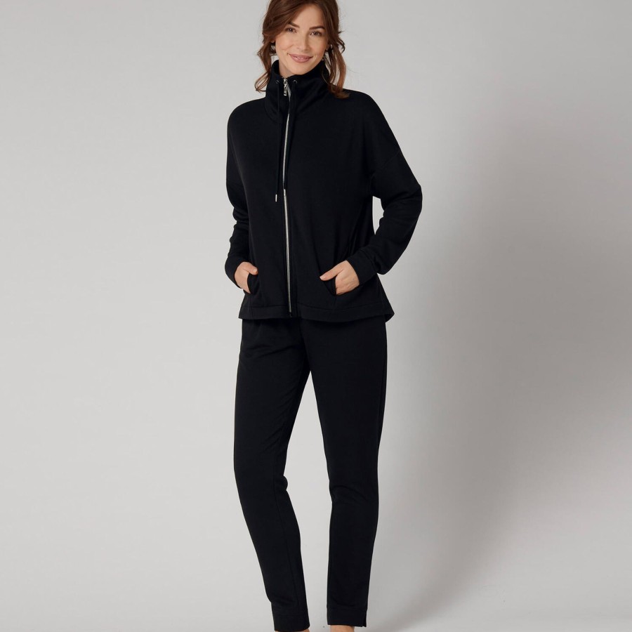 Dame Triumph Nattoj & Loungewear | Thermal Joggingbluse, Black