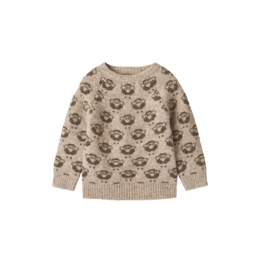 Born Fliink Strik & Cardigans | Star Pullover, Sandshell Aop