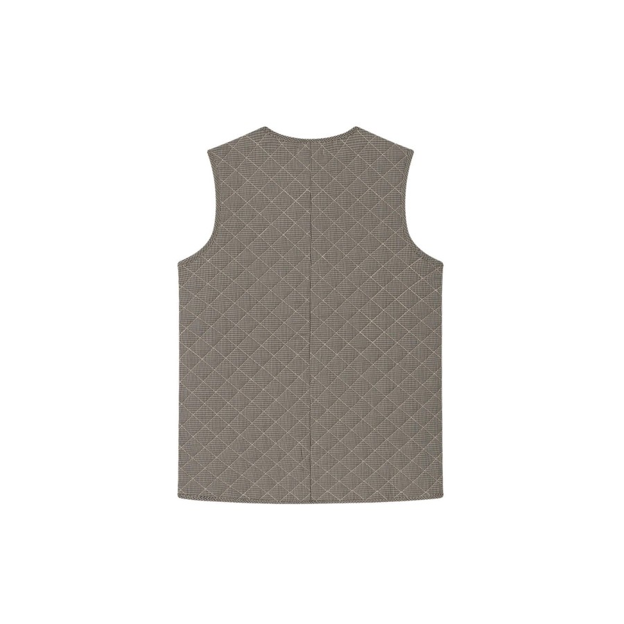 Dame Studio Feder Overtoj | Lulu Vest, Zinc