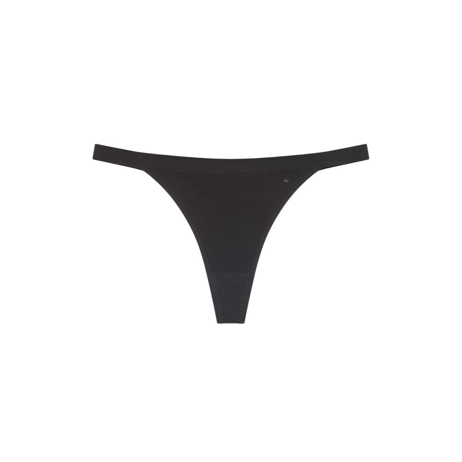 Dame Triumph Lingeri & Badetoj | Smart Natural Brazilian String, Black