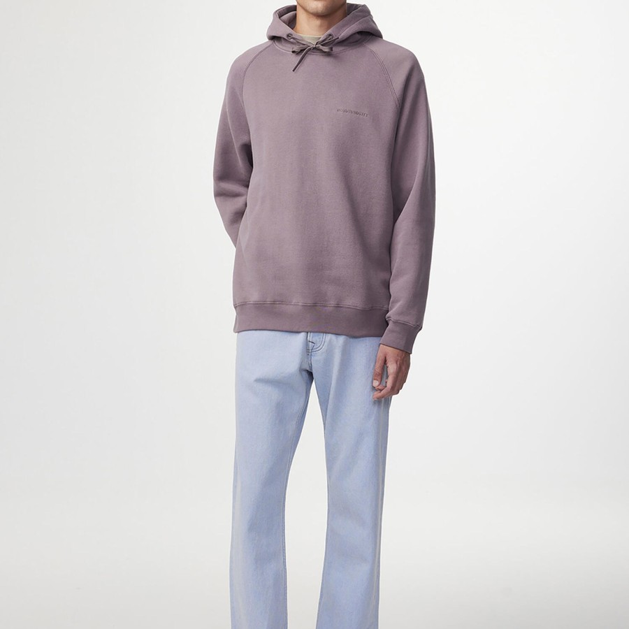 Herre NN07 Sweatshirts & Sweatpants | Carlo Hood 3503, Purple Brown