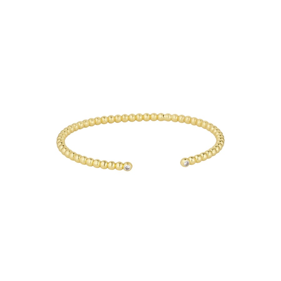 Dame Pure by Nat Armband | Armring Med Zirkoner, Guld