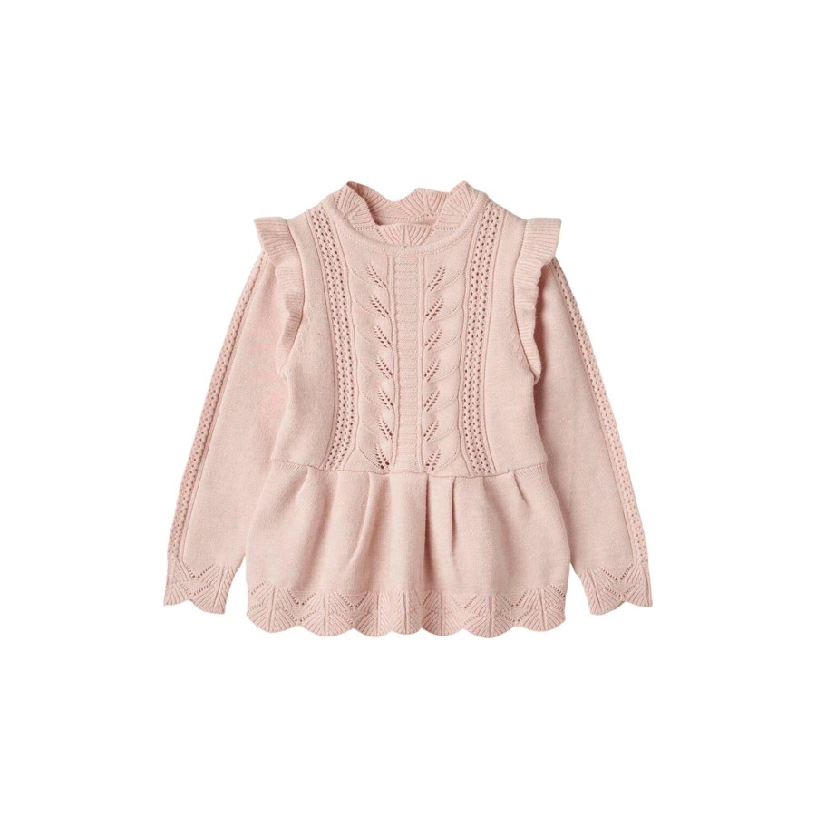 Born Fliink Strik & Cardigans | Alilly Peplum Pullover, Peach Whip