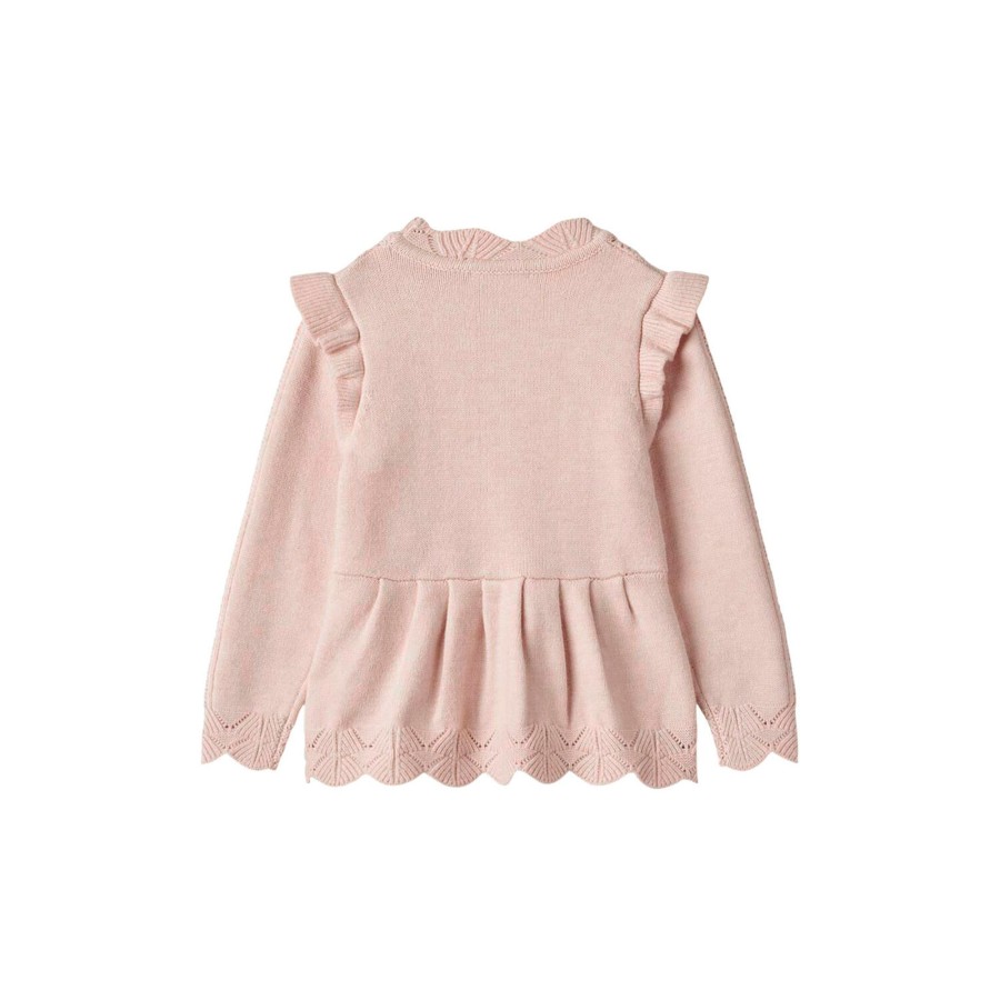 Born Fliink Strik & Cardigans | Alilly Peplum Pullover, Peach Whip