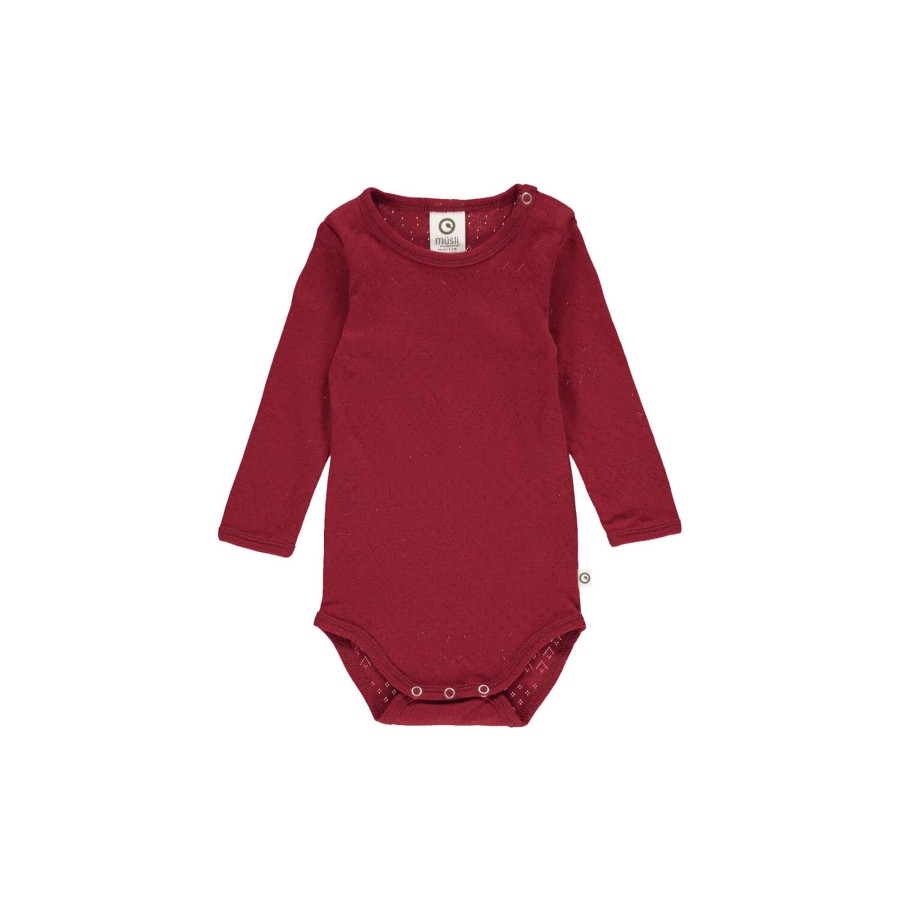 Born Müsli by Green Cotton Bodyer | Pointel Body, Berry Red