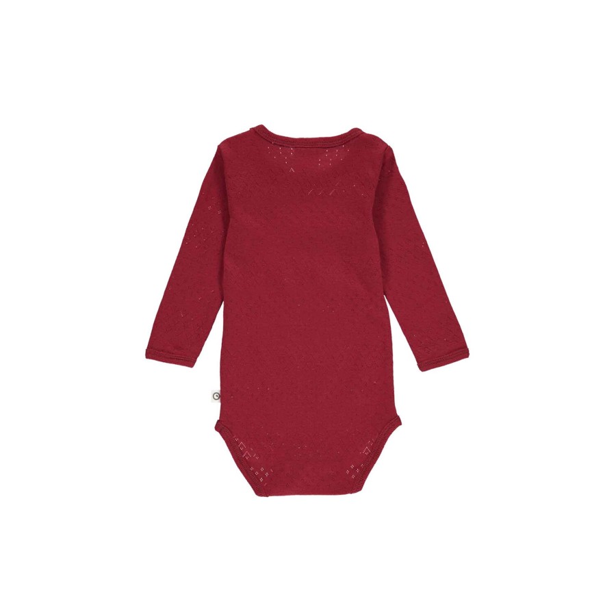 Born Müsli by Green Cotton Bodyer | Pointel Body, Berry Red