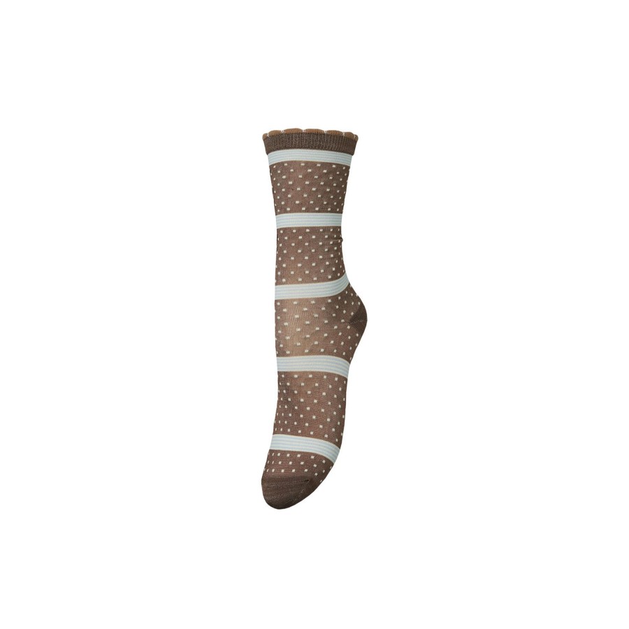 Dame Becksöndergaard Stromper | Mandi Visca Sock, Acorn Brown