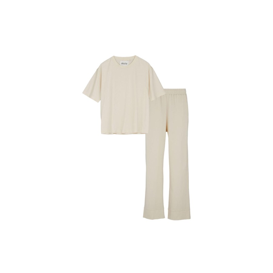 Dame Aiayu Nattoj & Loungewear | Jersey Pyjamas, Off White