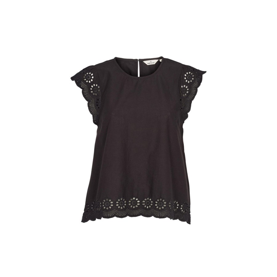 Dame Basic Apparel Skjorter & Bluser | Hyacinth Blouse, Black