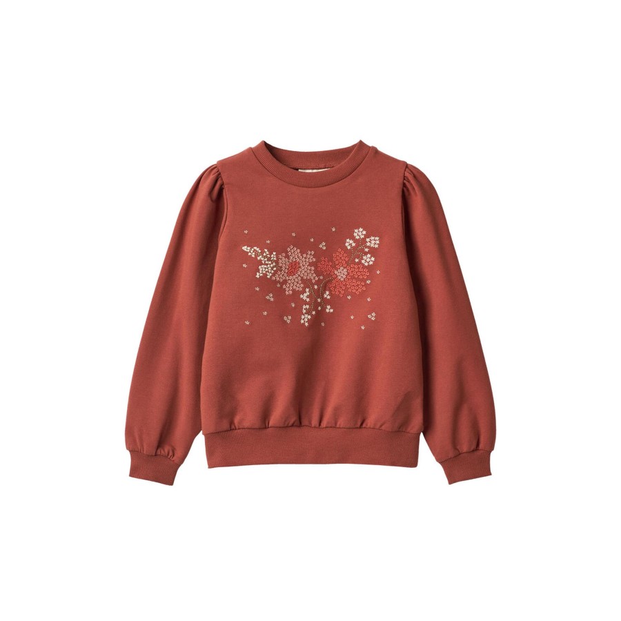 Born Wheat Sweatshirts & Sweatpants | Sweatshirt Vega Embroidery, 2072 Red