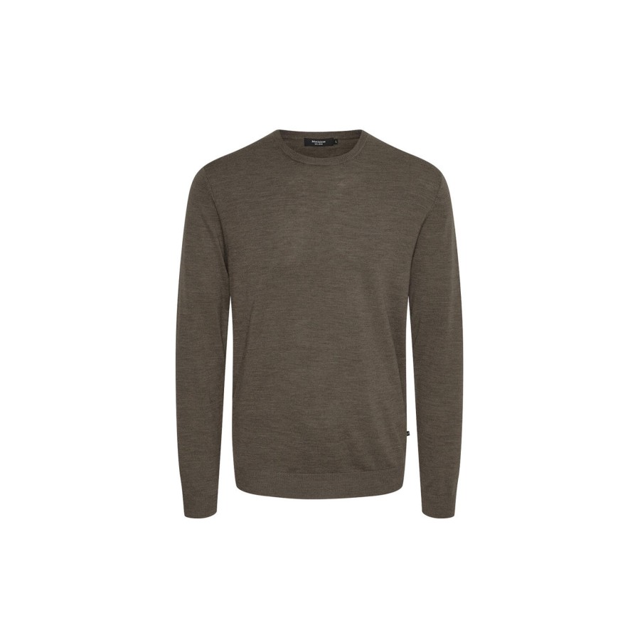 Herre Matinique Strik & Bluser | Margrate Knit Pullover, Teak Melange