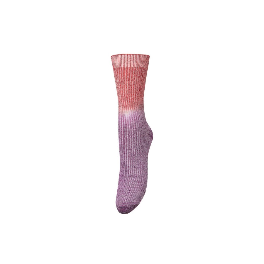 Dame Becksöndergaard Stromper | Gradiant Glitter Sock, Wild Aster Fuchsia