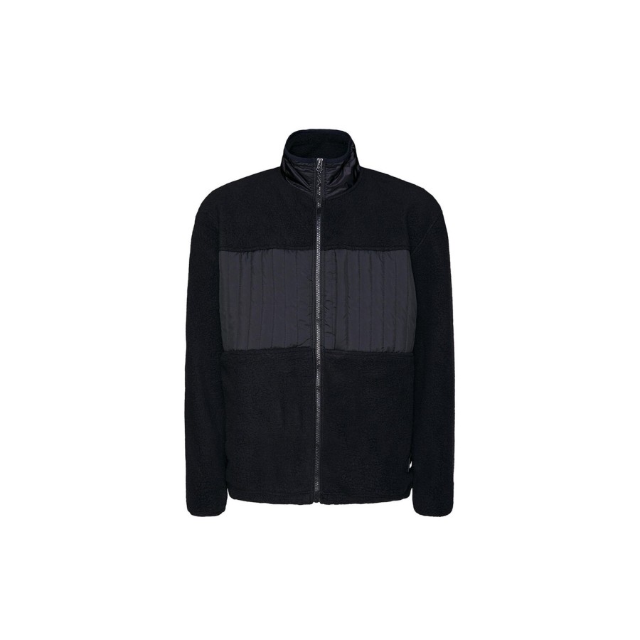 Dame Rains Overtoj | Fleece Jacket, Black